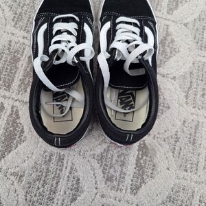Vans Womens Black and White Sneakers